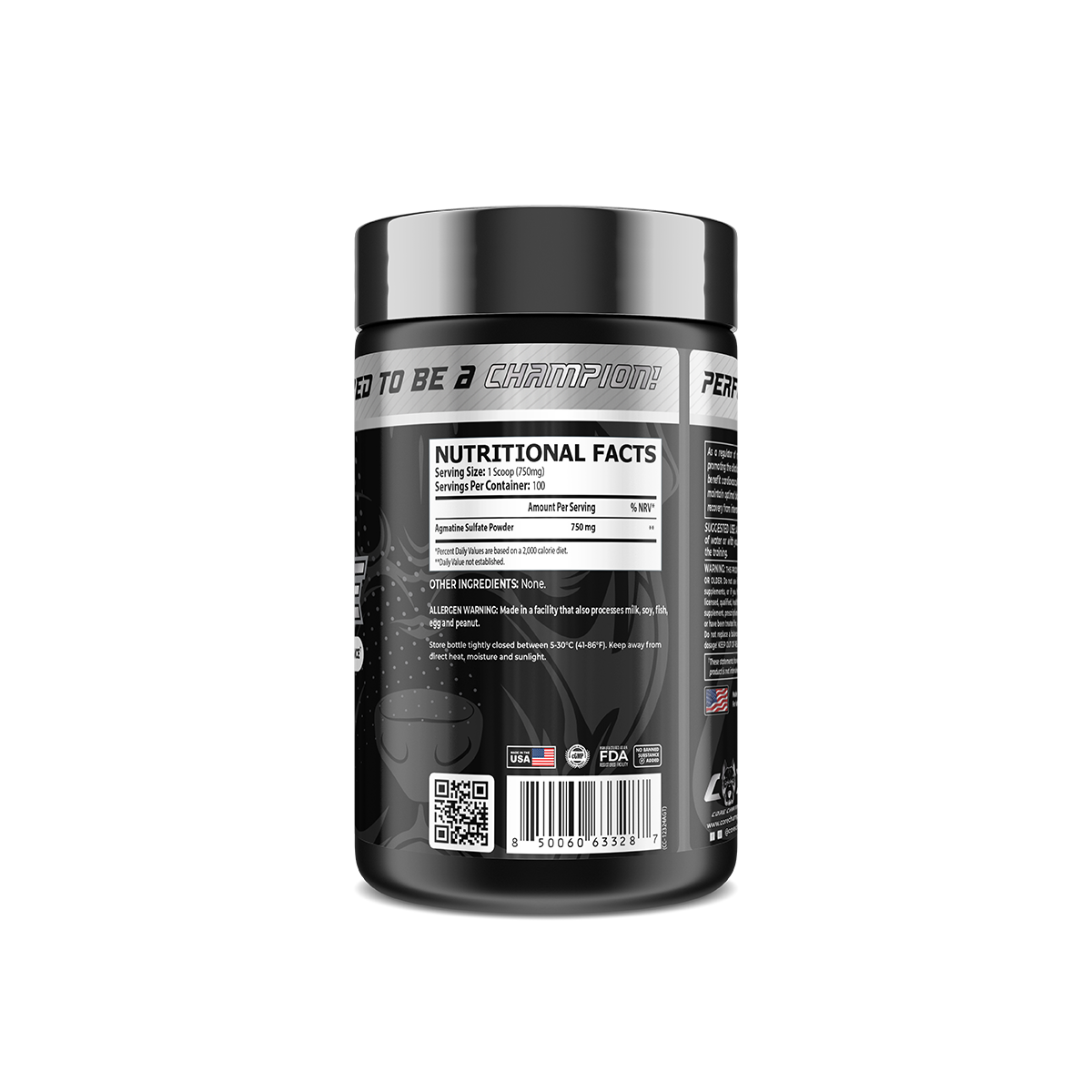 Core Champs AGMATINE 750mg Enhances Muscle Pumps