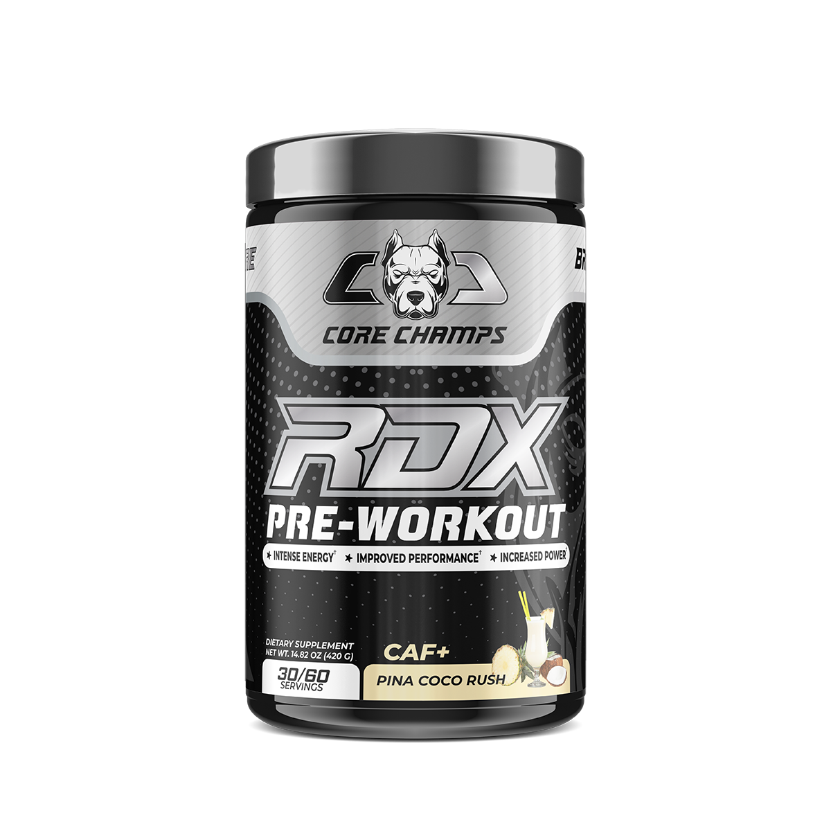 CORE CHAMPS RDX CAF+ 400MG Caffeine Strongest Pre-workout