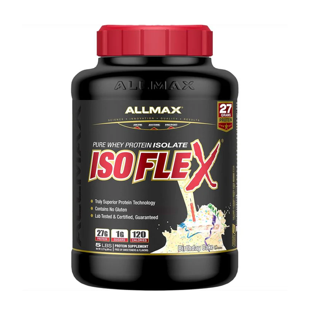 ALLMAX ISOFLEX 100% Pure Whey Protein Isolate Powder 5lbs